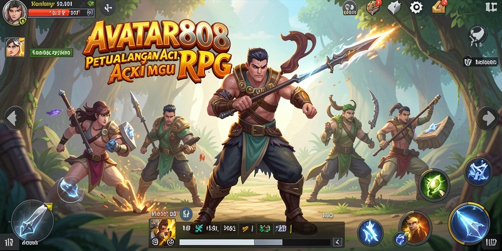 Tampilan gameplay ARPG yang mendebarkan dan penuh aksi.