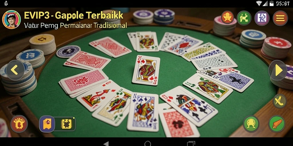 Screenshot gameplay Gaple yang menarik dan interaktif di EVIP3.
