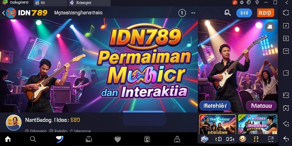 Tampilan permainan interaktif dari IDN789 yang penuh warna.