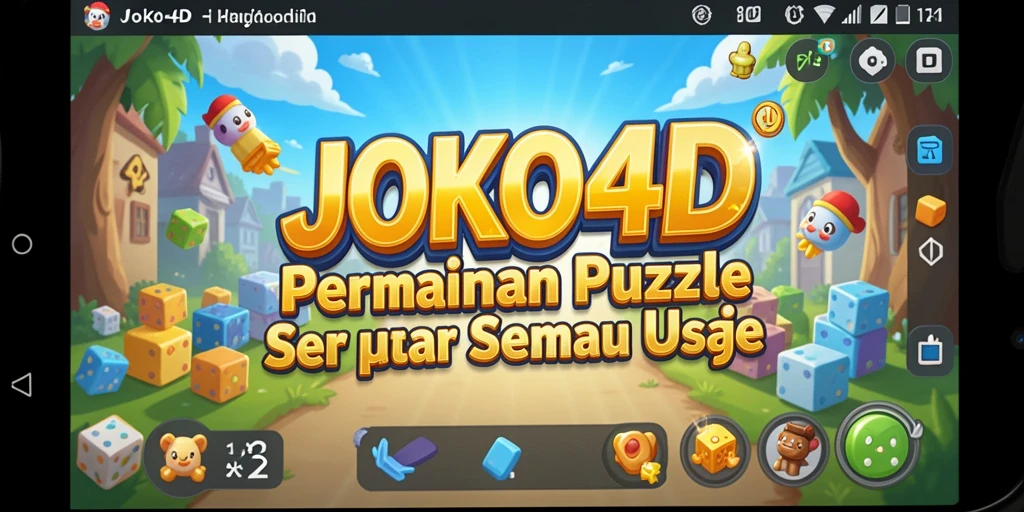 Tampilan gameplay menarik dari JOKO4D saat menyusun puzzle.