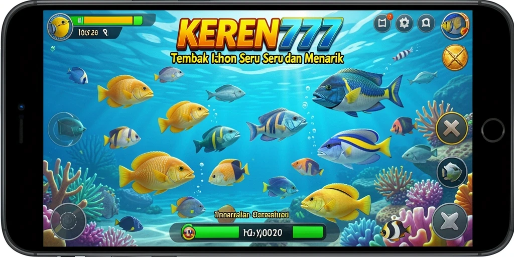 Tampilan gameplay Tembak Ikan yang seru dan menantang.