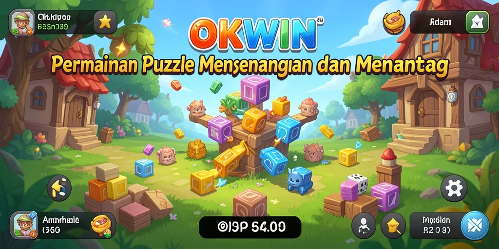 Gameplay seru OKWIN dengan tantangan Puzzle yang menarik.