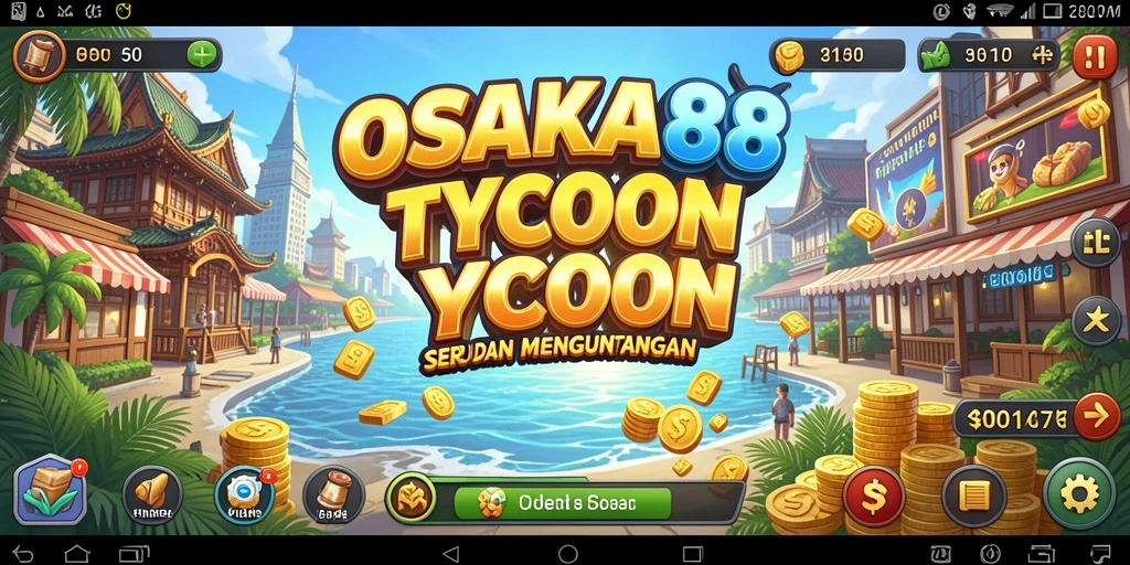 Tampilan gameplay OSAKA88 yang menawan dalam membangun bisnis Tycoon.