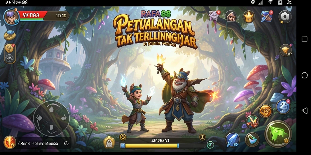 Menampilkan gameplay seru dan fitur petualangan RAFA88.