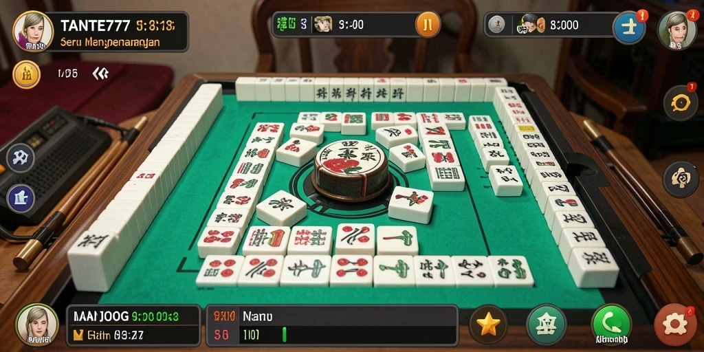 Tampilan menarik dari gameplay Mahjong di TANTE777.