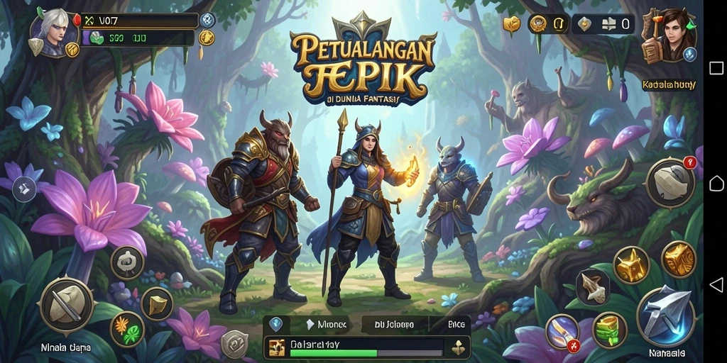 Screenshot gameplay V07 menampilkan aksi seru dalam dunia RPG.