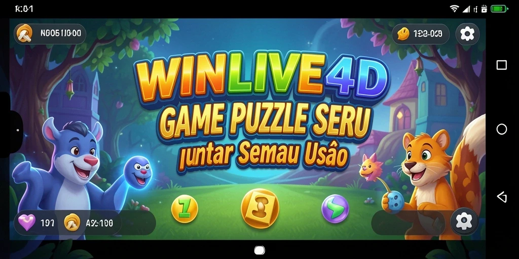 Tampilan gameplay seru WINLIVE4D dengan berbagai teka-teki yang menantang.